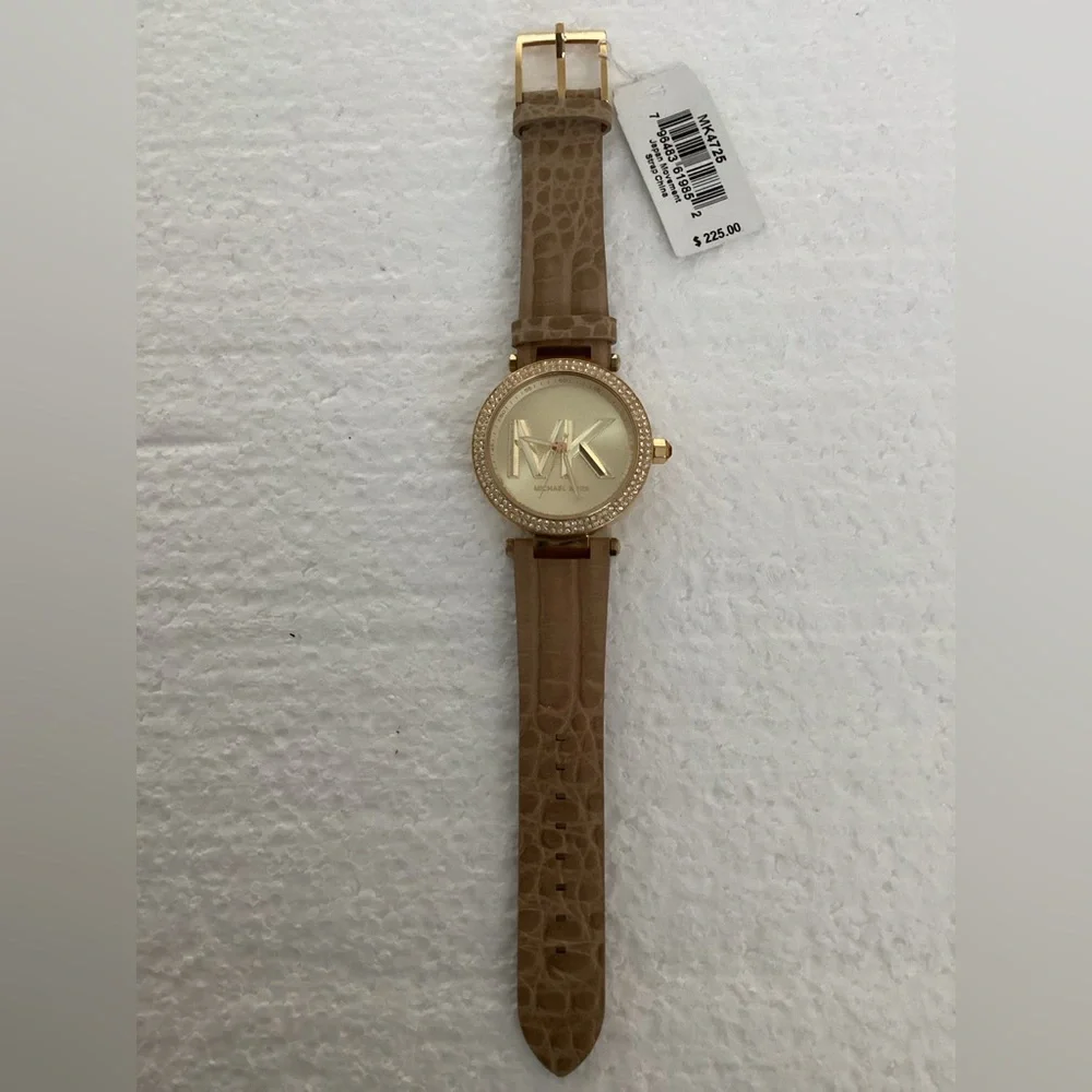 Michael Kors Gold Dial with Tan Strap Women's Watch